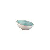 Aqua dia.7.25" h:3.25" 15 oz. Round Blue Vitrified Bowl